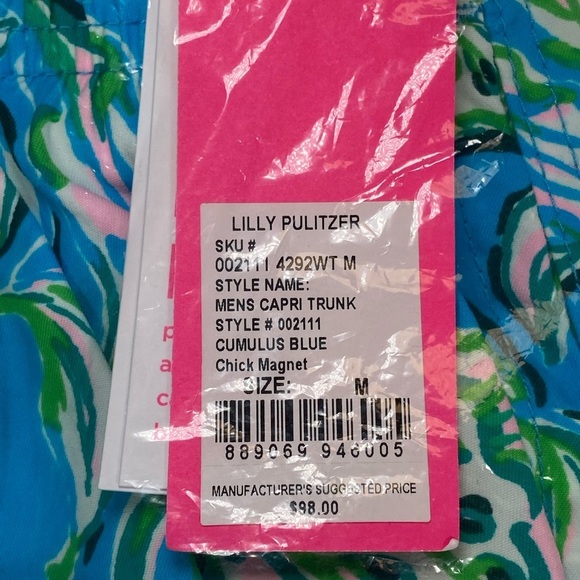 Lilly Pulitzer Mens Capri Swim Trunks - Picture 2 of 5